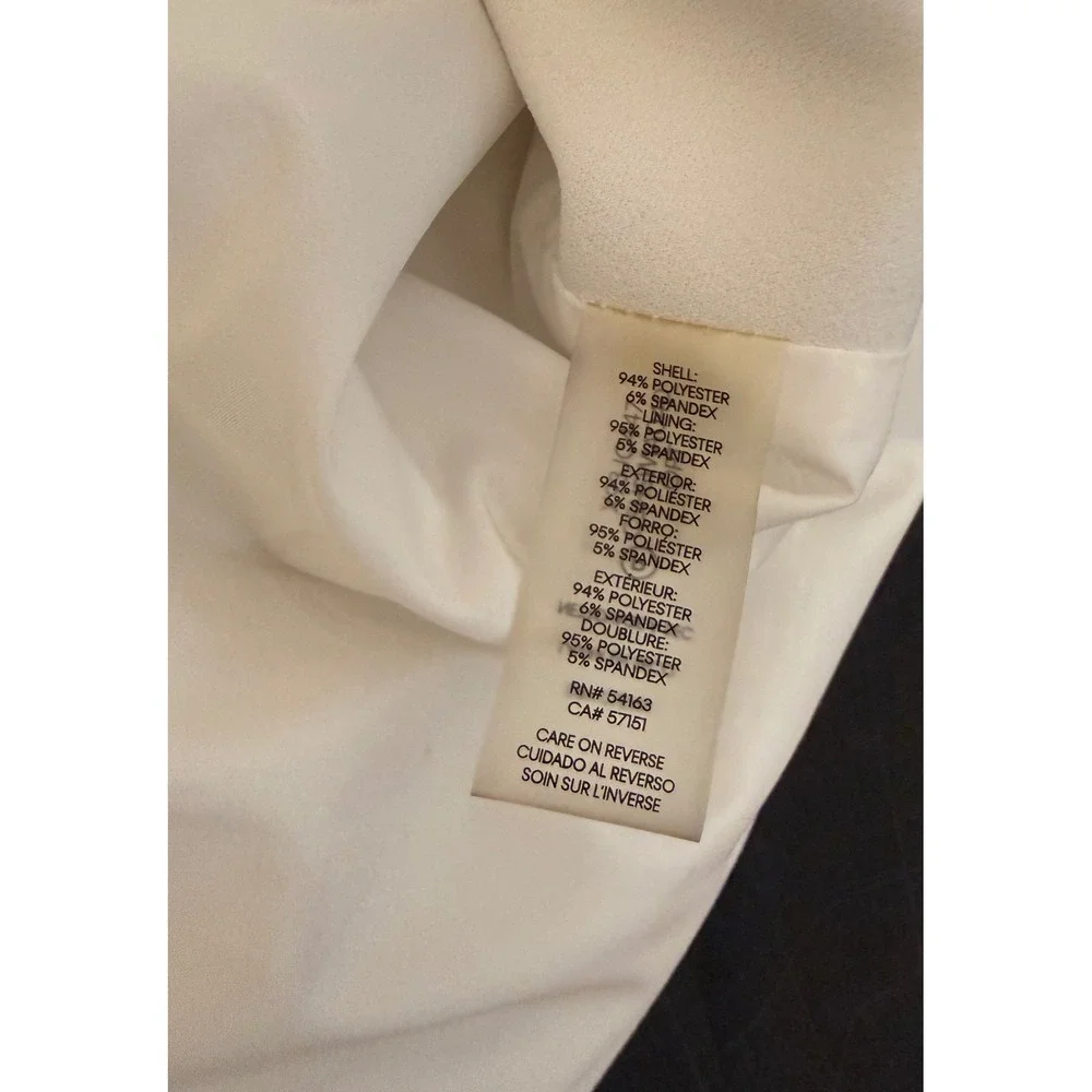 Calvin Klein Zip-Up Suit Separate Jacket‎ Womens Size 20W White Business Casual